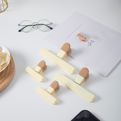 Snack sealing clip sealing clip kitchen food moisture-proof clip household tea sealing clip plastic bag preservation clip