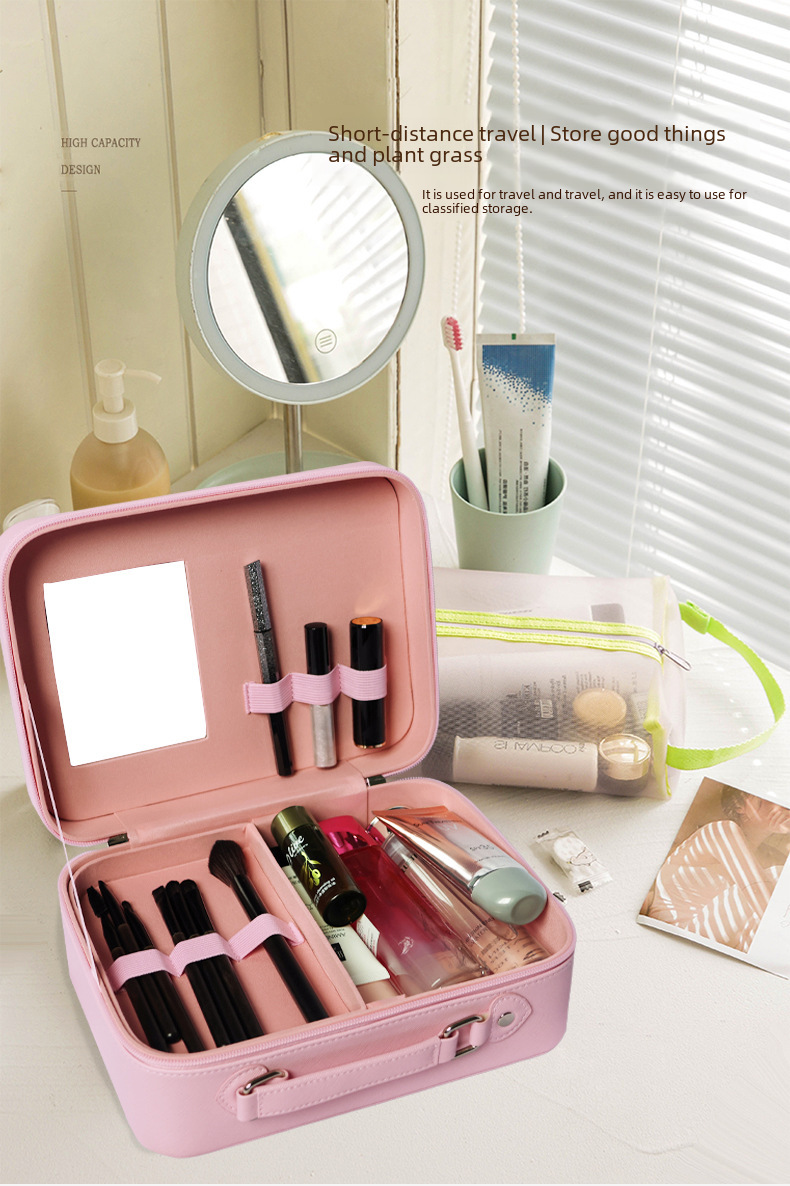 2023 new cosmetic bag ins style super popular portable travel cosmetic case large capacity Korean style cosmetic storage box
