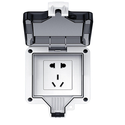 Outdoor waterproof socket type 86 integrated surface-mounted power switch five-hole socket rainproof box outdoor open-air rainproof