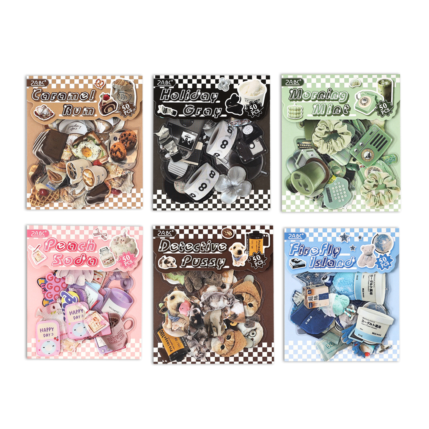 Morning Light Thinking Series Paquete de pegatinas de pet transparente