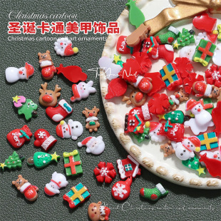 Christmas Nail Jewelry Three-dimensional Cartoon Resin Jewelry DIY Handmade Jewelry Accessories Mobile Phone Shell Earrings Accessories