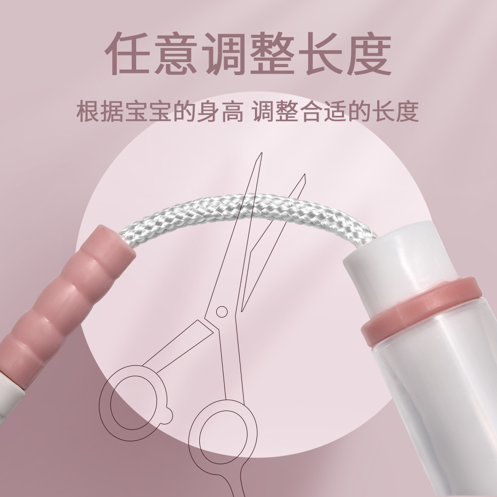 Cuerdas de salto ajustables especiales para estudiantes de jardín de infantes con cuerdas de salto de acondicionamiento físico para evitar la pérdida de perlas blandas