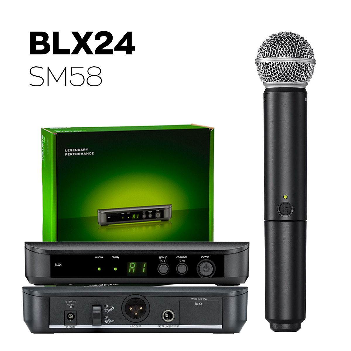 Cross-Border Exclusive Blx24 Sm58 Pg58 Beta58 Wireless Microphone One-To-One Handheld Wireless Microphone