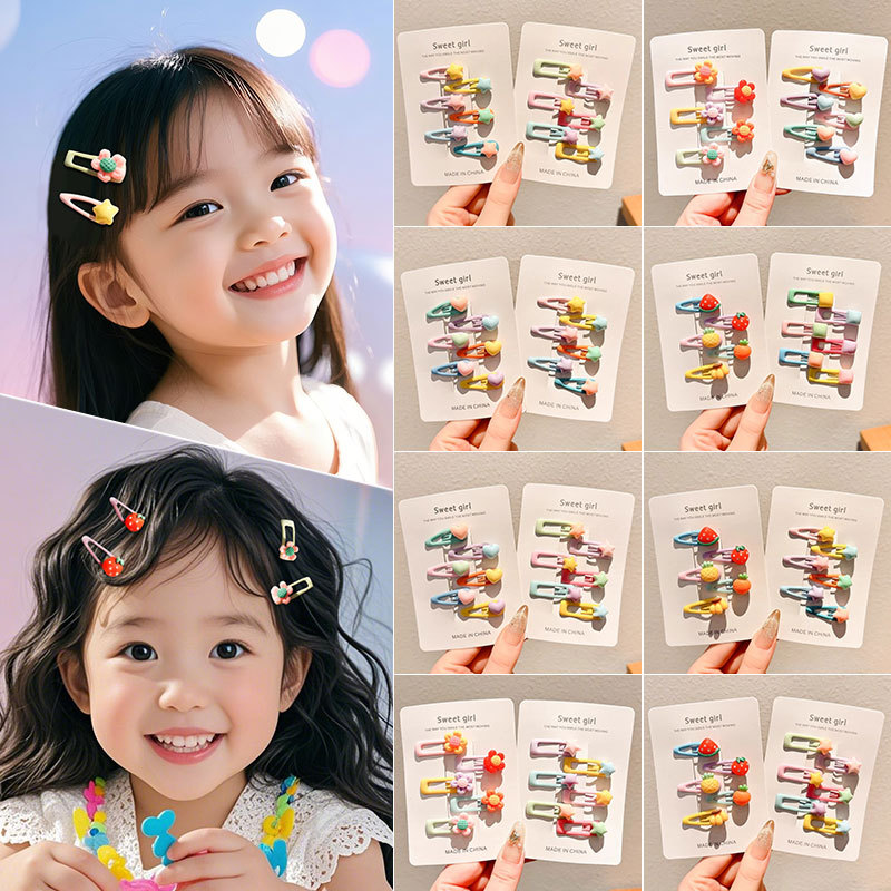 Clip de cabello de color dopamina para niños clip de frangeo lateral lindo clip de cabello para bebés niñas clip de cabello BB