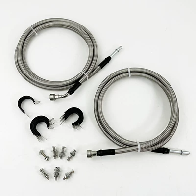 819-875 Repair Kit Stainless Steel Braided Fuel Line Compatible with 2004-2007 Chevrolet Silverado (Tubing) - 819-875