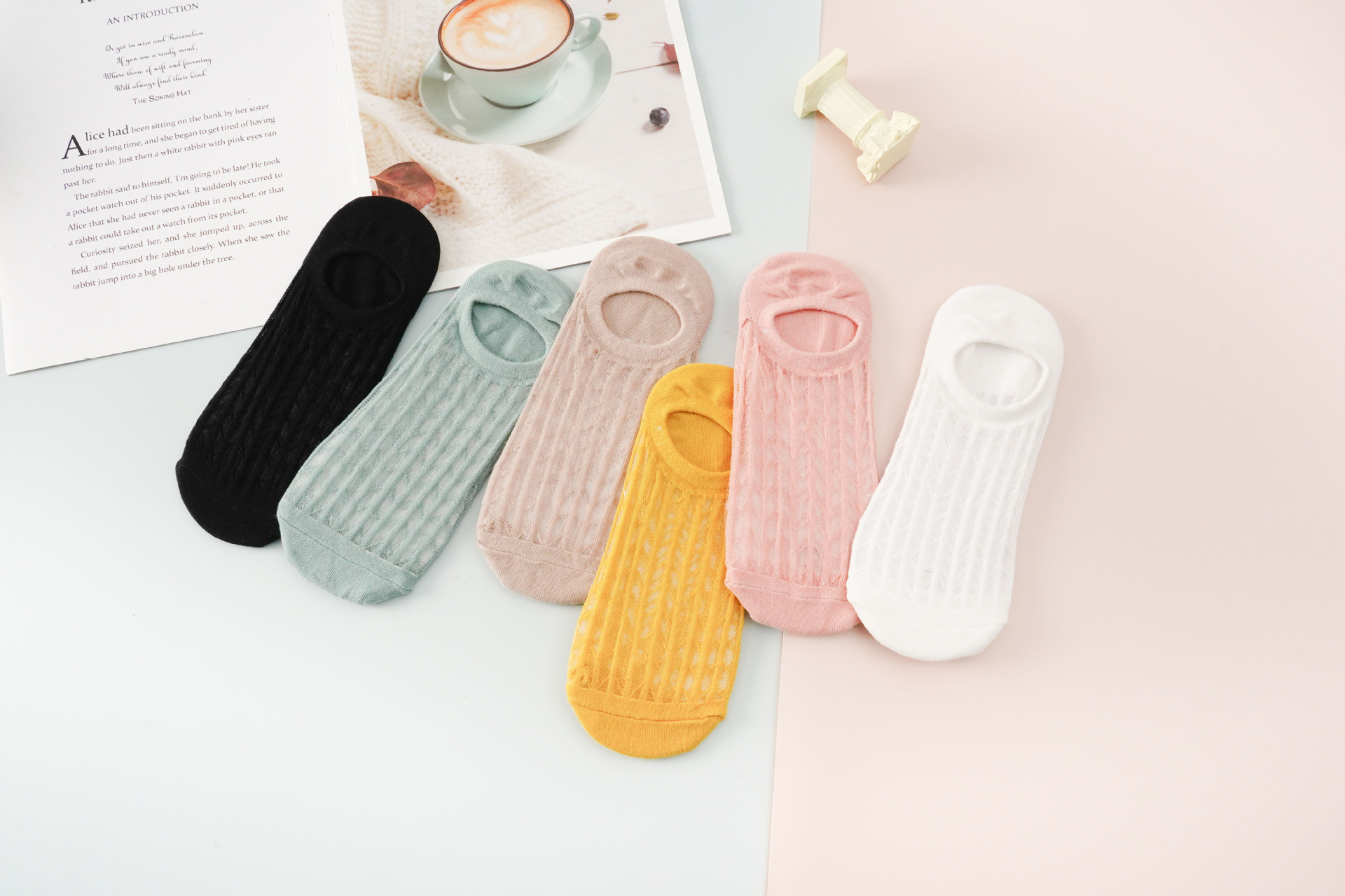 New Style Short Tube Thin Solid Color Silk Mesh Socks Wholesale Nihaojewelry display picture 13