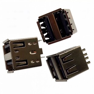 USB AF2.0�p��ĸ�� 180�Ⱥ���ʽ ���w14.2MM ��߅ ���z ����ĸ��