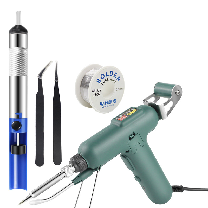 Transfronterizos de alta potencia nueva pistola de soldadura eléctrica industrial 80W multifuncional soldadura de soldadura eléctrica pequeña alimentación automática de estaño