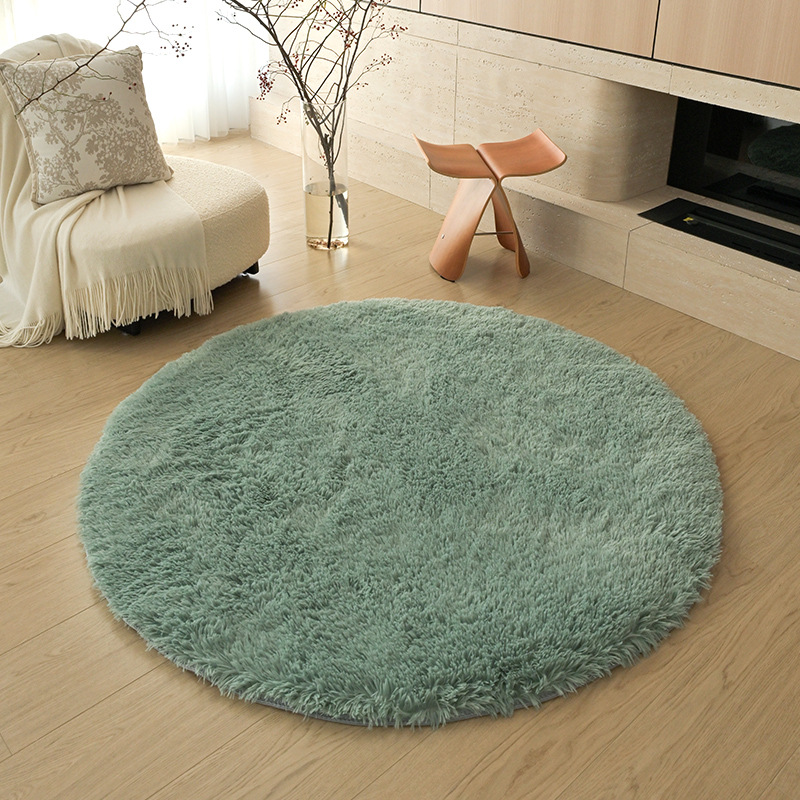 긴 머리 둥근 청록색