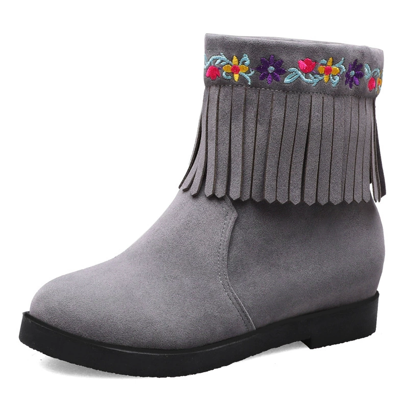 Demi-season low boots for leisure