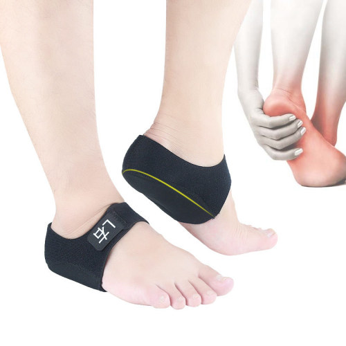 Factory Direct Adjustable Heel Pad Adjustable Gel Protective Socks Relieving Pressure Pain Relief Velcro Heel Cover