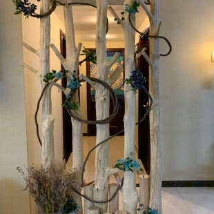 Branch for Kindergarten Decor Dry Wood Log Trunk Living Room Entrance Dry Branch Partition Tea Room Kindergarten Decorative Rack