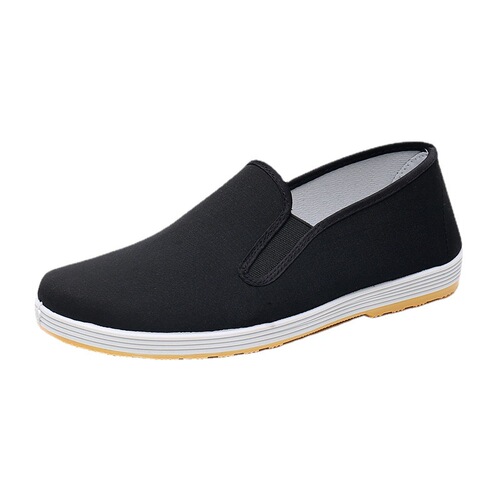 Old Beijing cloth shoes men's spring and autumn casual work shoes breathable non-slip wear-resistant black cloth shoes labor protection shoes single shoes wholesale