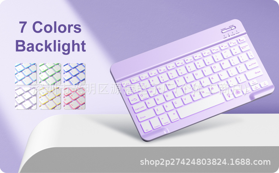 Funda con Teclado Bluetooth para iPad 10.9 Pulgadas Retroiluminado Magnético Desmontable con Ranura para Lápiz image 27