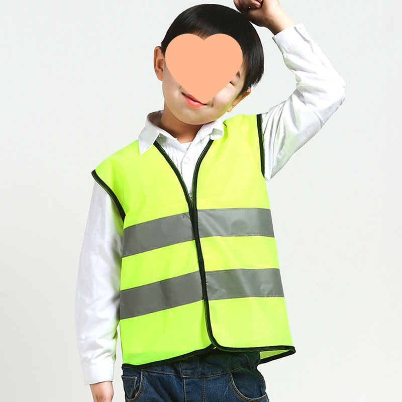 chaleco reflectante fluorescente de seguridad chaleco reflectante de seguridad para estudiantes de escuela primaria chaleco de protección de seguridad para actividades de jardín de infantes