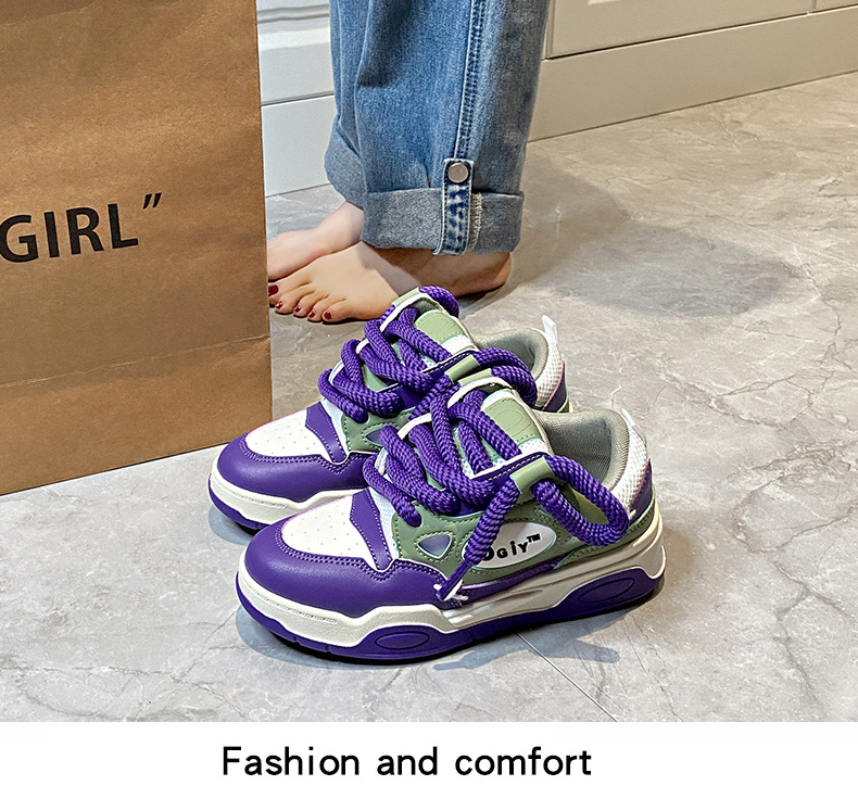 Bread Girl Student Coreano Versatile per bambini Suola spessa Casual Alta bellezza Campus Sport Running Scarpe Matsuke_voghion.com