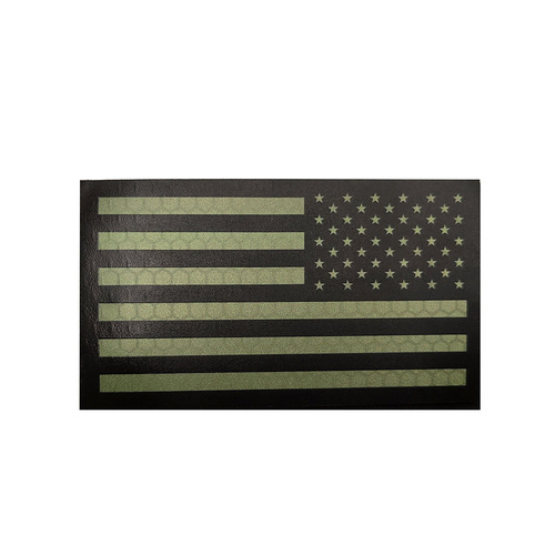 Laser Printed Reflective Night Identification Badge American Stars and Stripes Armband Velcro Backpack Sticker Morale Badge