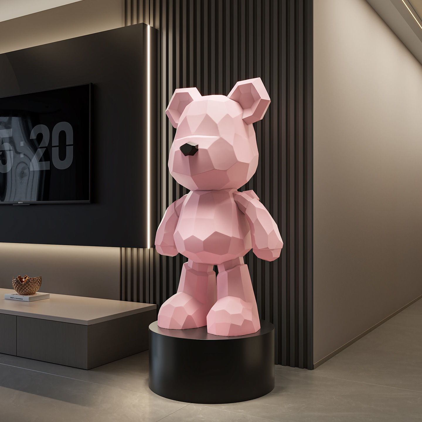 Living Room Large Violent Bear Piggy Bank Floor-Standing Ornaments Home Tv Cabinet Doll Decorations Housewarming Gift No