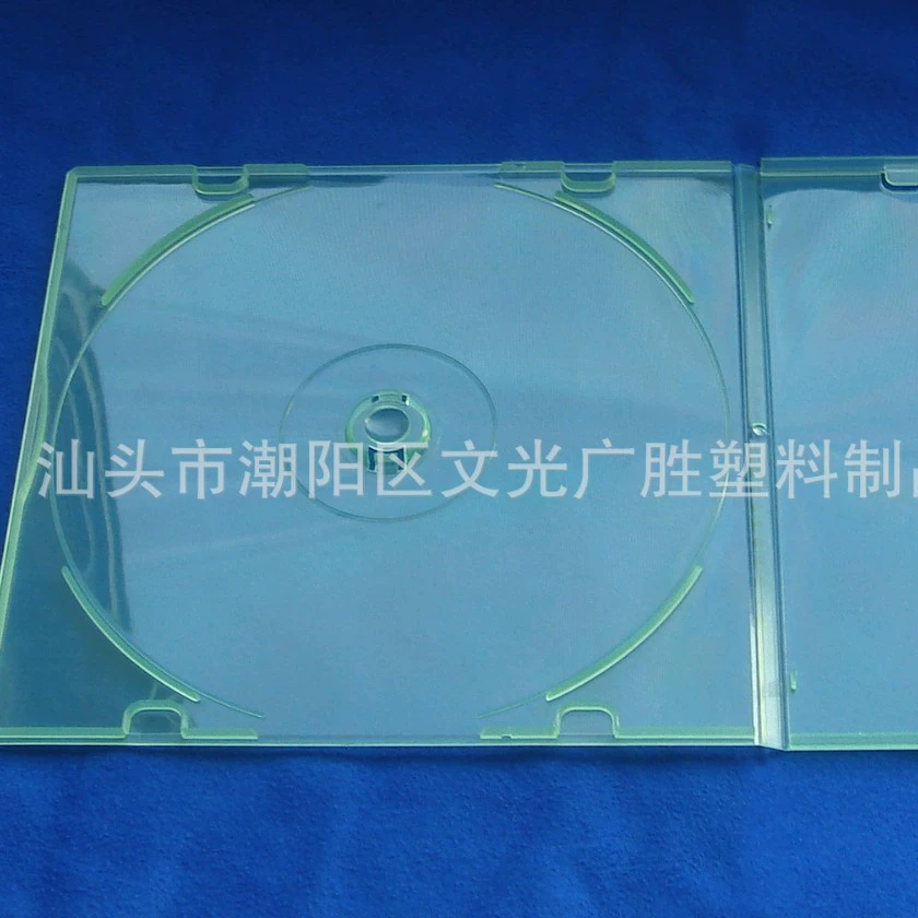CD коробка 5 % одна дисковая коробка CD DVD с мембраной может быть вставлена, прозрачный пластиковый PP диск, мягкая резиновая коробка