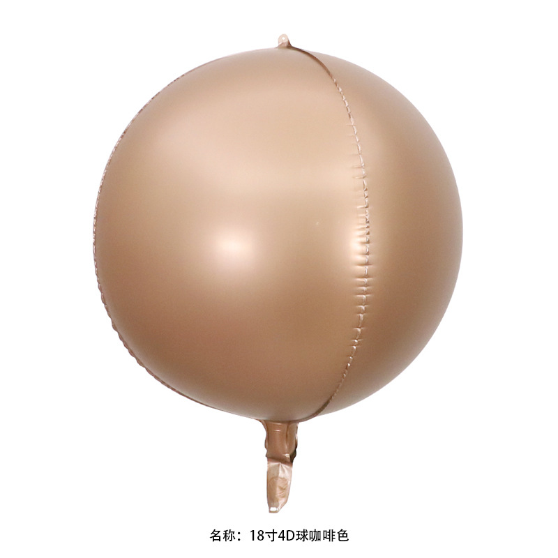 18 pulgadas 22 pulgadas 32 pulgadas 50 pulgadas 4D esfera redonda gran tamaño normal globo de película de aluminio decoración de fiesta de cumpleaños