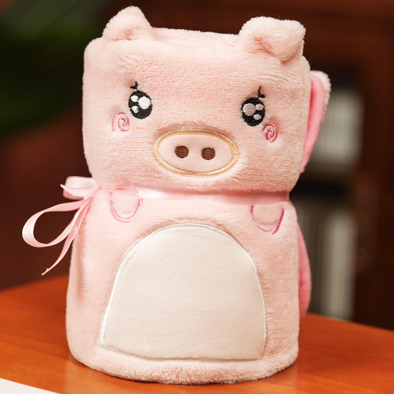 Lindo rollo de aguacate manta siesta manta franela aire acondicionado manta empresa actividad pequeño regalo niños Manta