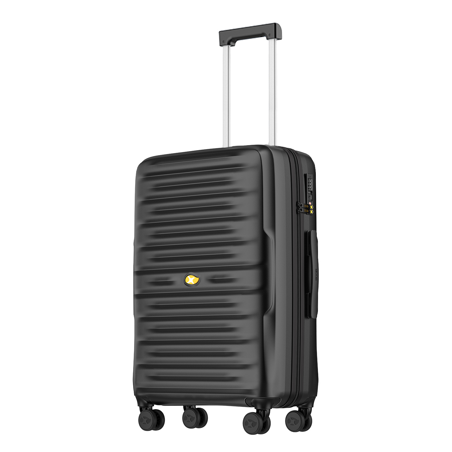 Vali nhựa PC cao cấp chống rơi, dung tích lớn, có khóa số, size 20/24/28 inch — Chất liệu PC cao cấp màu bạc