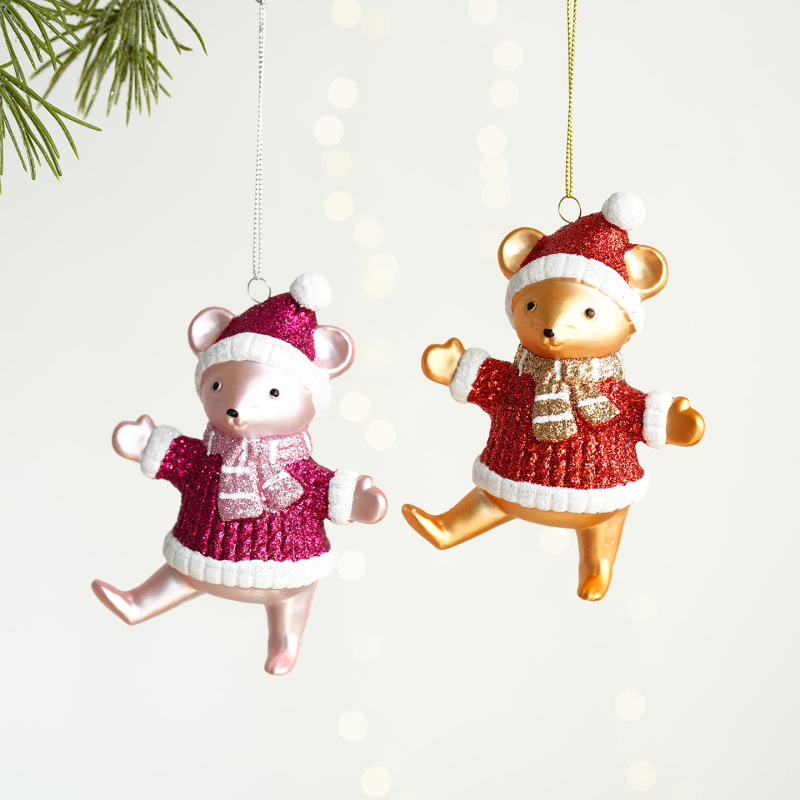 クリスマス装飾バルーン犬ペンダントクリスマスツリー装飾スノーフレークハウスペンダント装身具ガーランドアクセサリー|undefined