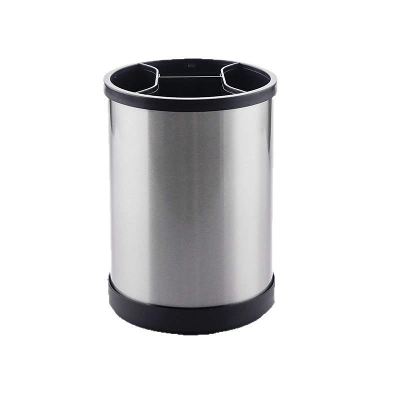 Tubo de almacenamiento de utensilios de cocina giratorio creativo, estante de almacenamiento de encimera de cocina, jaula para palillos domésticos, cubo de almacenamiento de vajilla