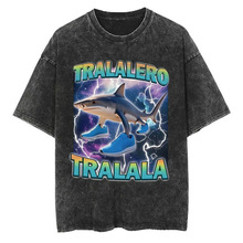 T��vintageӡ�����ſ���ˮϴ���ļ��������ж���������ʽLAZADA