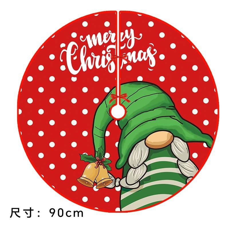 国境を越えたクリスマス装飾用品の雰囲気配置雪花箔押しベルベットの木のスカートの雰囲気配置クリスマスツリーの底|undefined