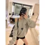 长袖宽松型套头内外卫衣