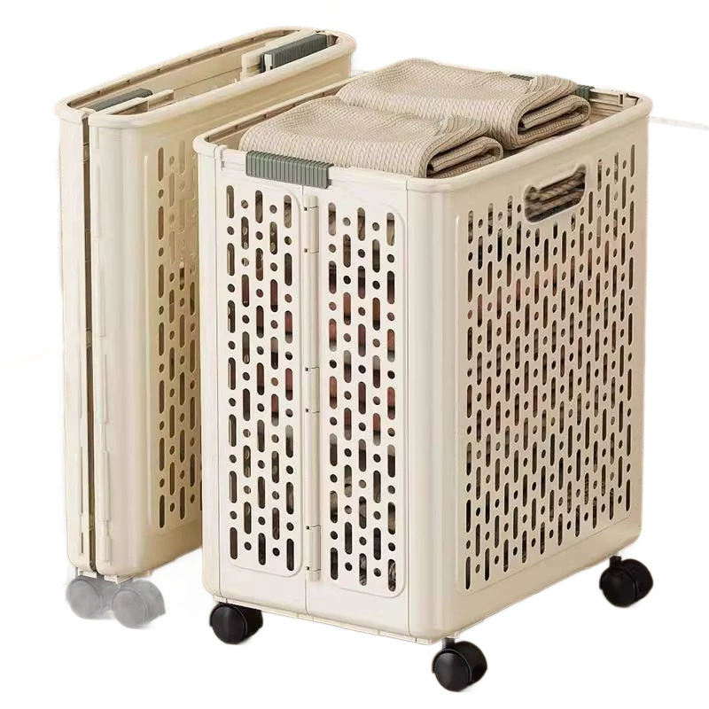 Home laundry basket, capacious foldable storage basket
