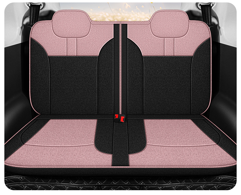Changan Waxy Corn Lumin Special Full Surrounding Seat Cover Four Seasons Breathable Cotton and Linen Car Cushion Fabric Seat Cover