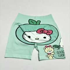 新型夏かわいい両面プリントヨガフィットネスパンツ高腰提尻修身運動三分半ズボン