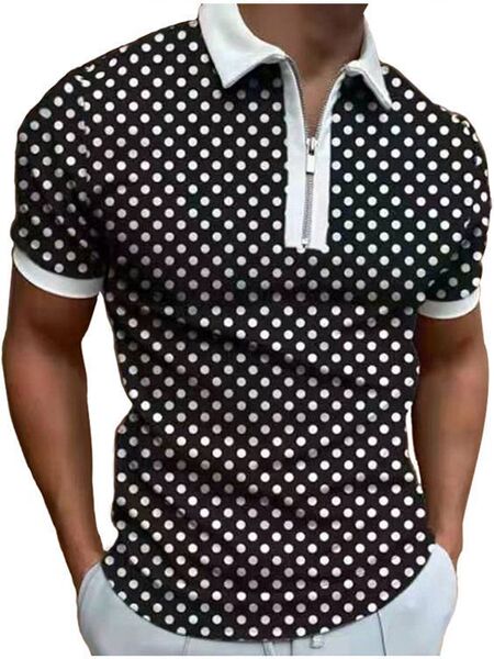 polo for leisure with zipper