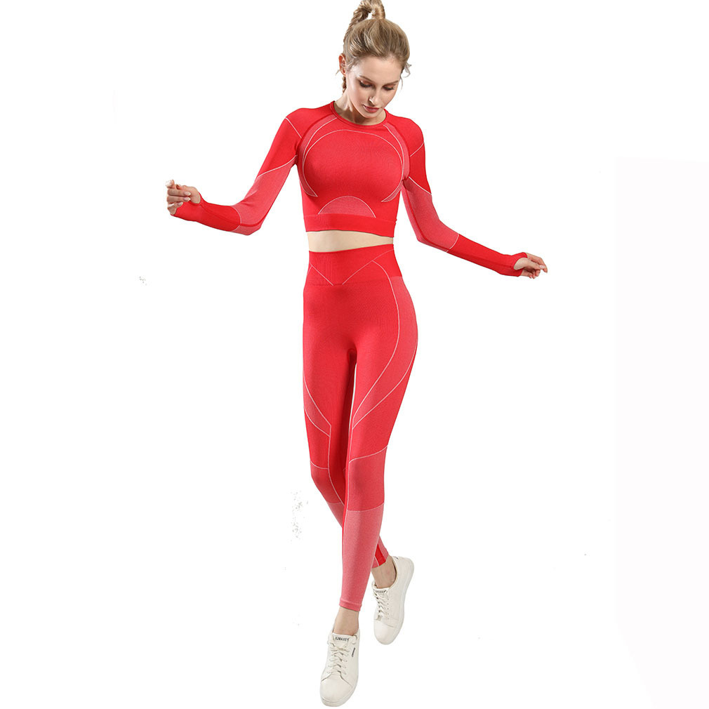 hip-lifting high-elastic receiving waist Fitness yoga set nihaostyles wholesale clothing NSOUX85193