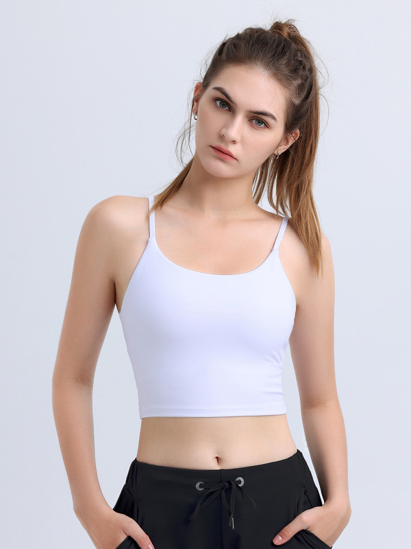 春夏の新作女性用ストラップ付きヨガベスト、美しい背中が見えるフィットネスヨガブラ、女性用耐衝撃スポーツブラ|undefined