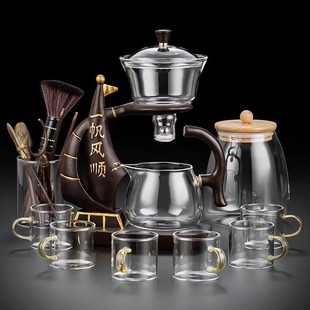 Tea Set Set for Home Use New Lazy Tea Making Glass Teapot 2025 Automatic Kung Fu Artifact Teapot Office