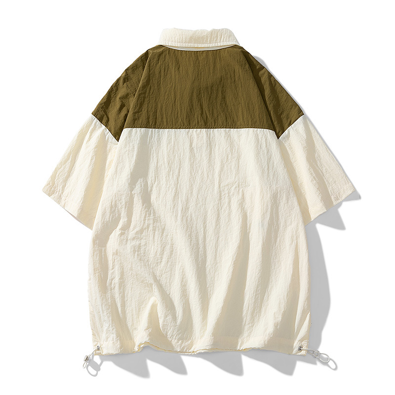 남성용 태양 보호 의류 승마 패션 태양 보호 의류 반팔 피부 의류 초박형 안티 자외선 낚시 의류 패션 코트