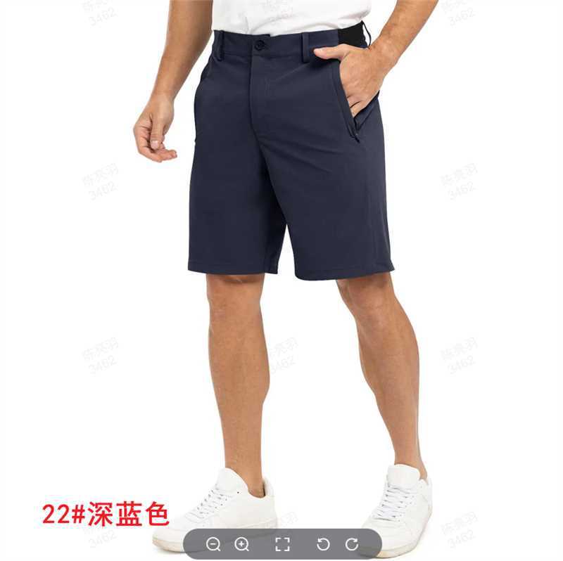 2026 Men's Summer Solid Color Business Casual Shorts Outdoor Loose Sports Golf Shorts Quick-Dry Shorts