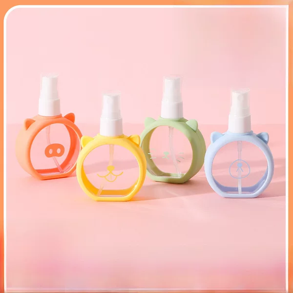 Bao Bao Bao Creative Cartoon Cat Spray Bottle 55ml Spray Bottle Fine Mist Alcohol Disinfectant Plastic Bottling for Hair