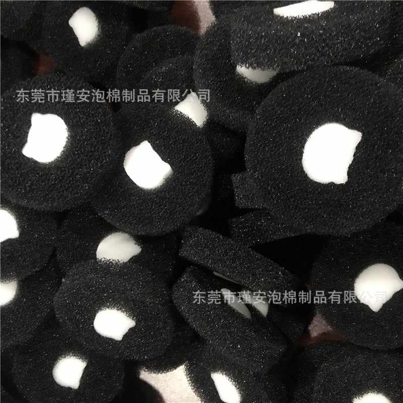 生产供应快速上妆换色化妆刷清洁过滤海绵黑白双色化妆清洁海绵