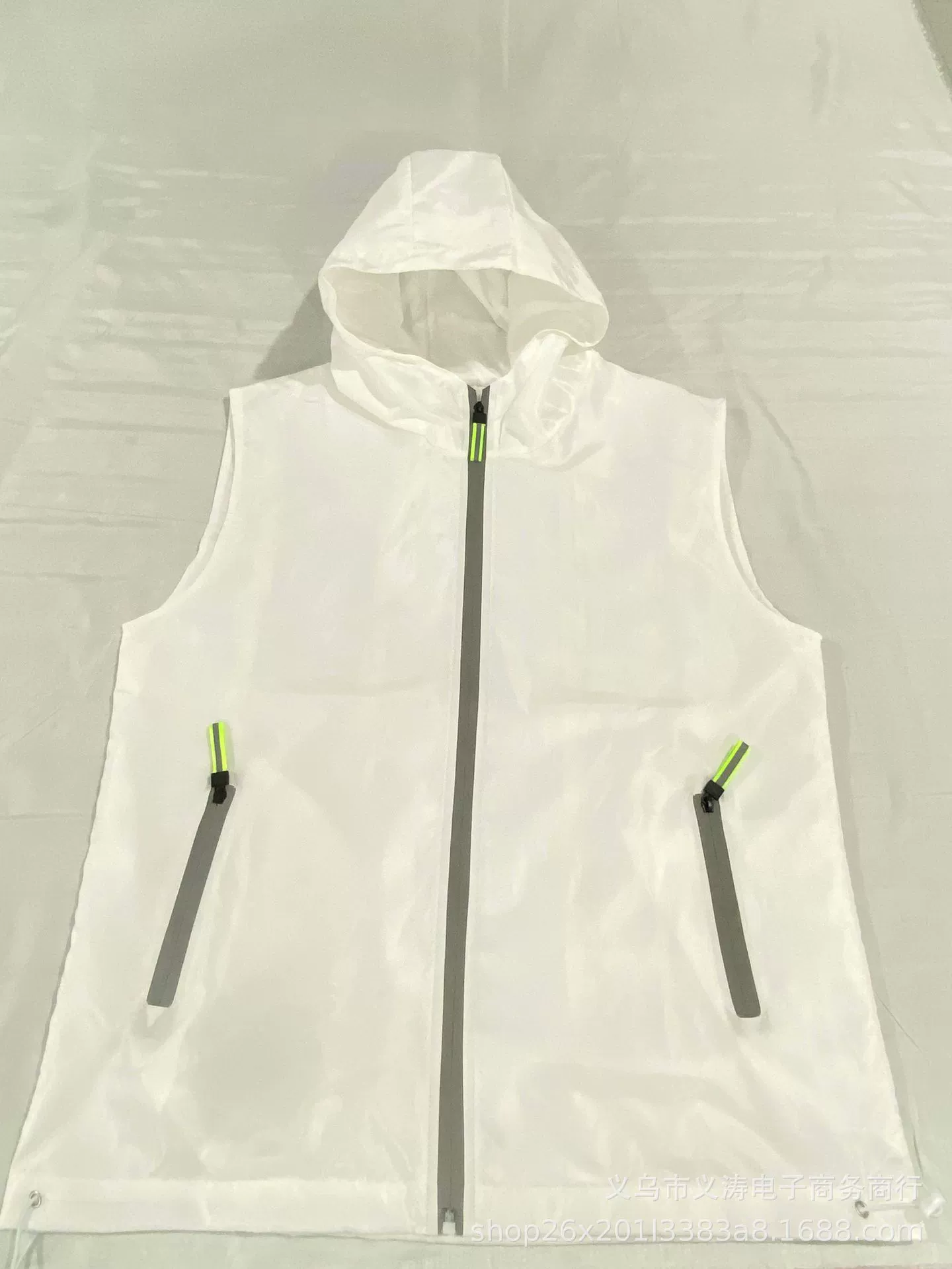 Light-Up Couple Outfit Set, White LED Hooded Jacket & Matching Bottoms, European Catwalk Style
