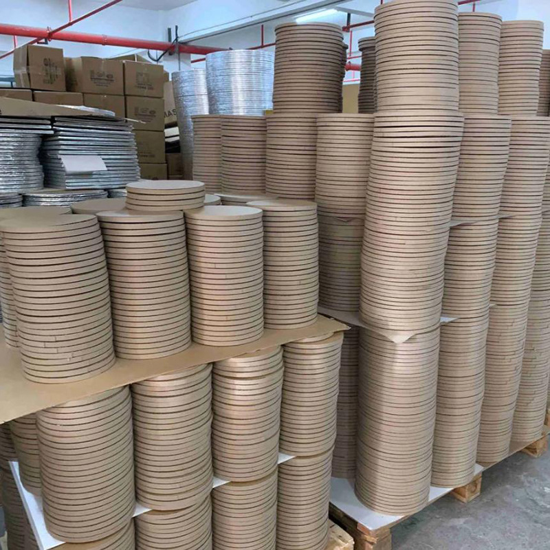 12mm瓦楞蛋糕底托 圆形金银黑白色蛋糕托盘 cake board drums