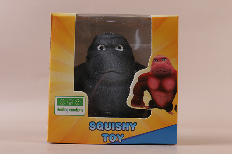 60g Weight Fidget Toys, squishy toy Toys Type TPR Material Orangutan Pattern Cartoon Style, Basic Style Total Huang Decompression Gorilla Toy Big Mouth Donkey Decompression Squeezing Toy Sand Carving Vent Artifact Bobo Chicken Internet-Famous Toys 11