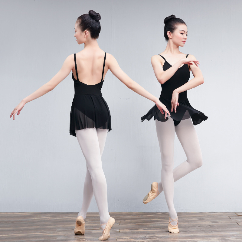 Ropa de práctica de danza para adultos ropa de gimnasia de ballet examen DE ARTE ropa física aérea yoga danza gasa falda maestro mono