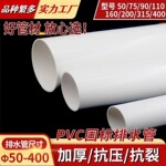 PVC-U管排水管道塑料管材污水管风管国标管雨水管耐腐蚀PVC排水管