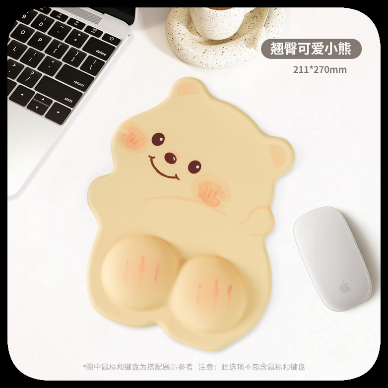 Alfombrillas de ratón transfronterizas, divertidas y variadas, reposamuñecas, alfombrillas de ratón de alta calidad con formas especiales, alfombrillas de ratón de dibujos animados para hombres y mujeres