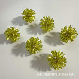 爆炸烟花球管子串珠箱包扣吊坠辅料饰品发夹手机绳钥匙扣配饰DIY
