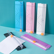 双向切纸刀裁纸机办公便携照片切割器迷你A4手动相片纸张裁剪批发